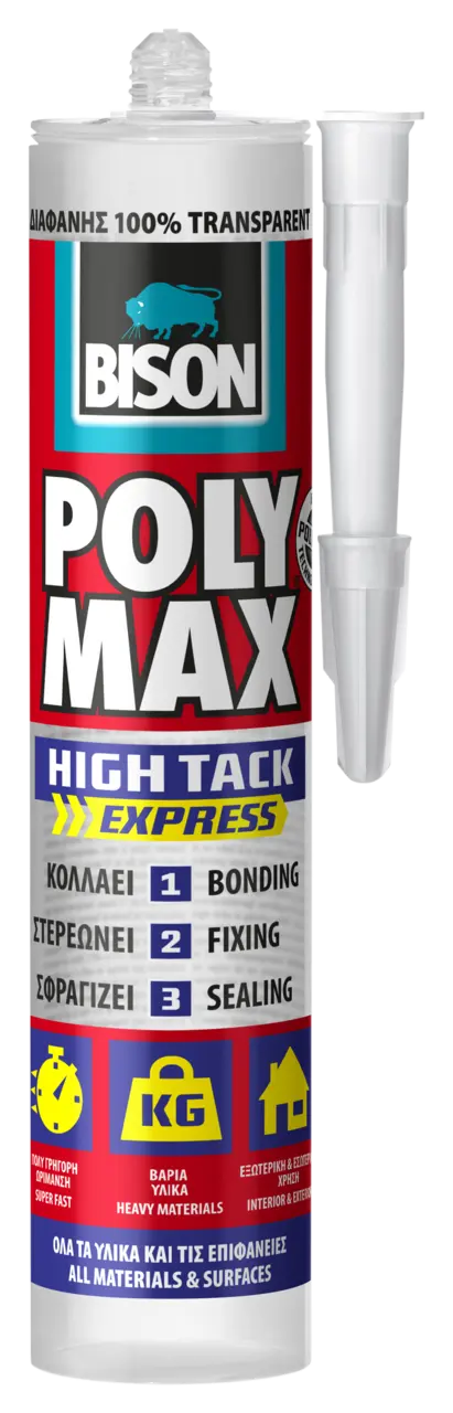 BISON PolyMax High Tack Express Transparent