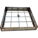 Poklopac za šaht uljni 700 x 700 x 65 x 1,5 - inox okvir