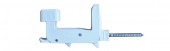 Prihvatnik grilja PVC automatski 70mm - bijeli