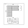 Kanalica kutna PVC sa rešetkom - 31,5x32mm