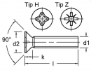 Vijak M5 x 20 DIN 965 Zn/50 kom