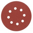 Brusni papir na čičak sa rupama Ø125mm - gr. 60 set 5/1