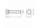 Vijak M16 x 60 DIN 933 ZN