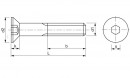 Vijak M6 x 20 DIN 7991 ZN/10 kom
