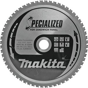 List pile za sendvič panele 270x30 60Z- MAKITA 33598